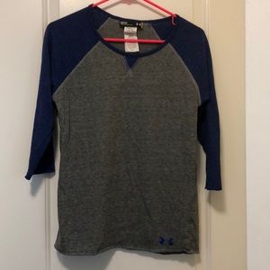 3/4 sleeve under armour baseball Tee